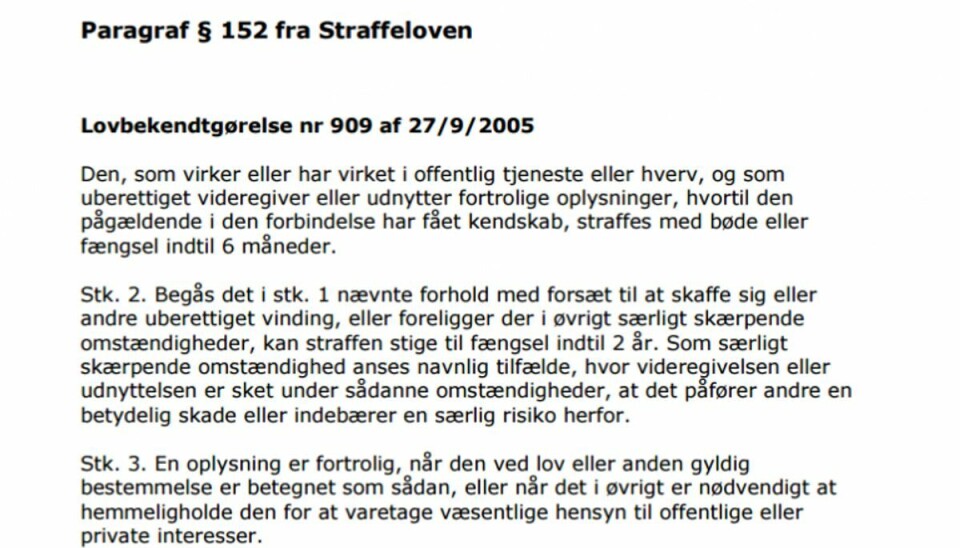 Paragraf 152 i straffeloven. Paragraf 152 i straffeloven.