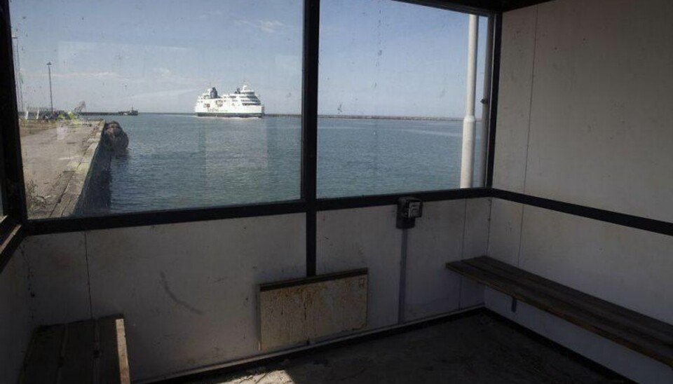 En lastbilchauffør var dårligt nok kommet af færgen, før han blev anholdt i Rødbyhavn. Foto: Scanpix.