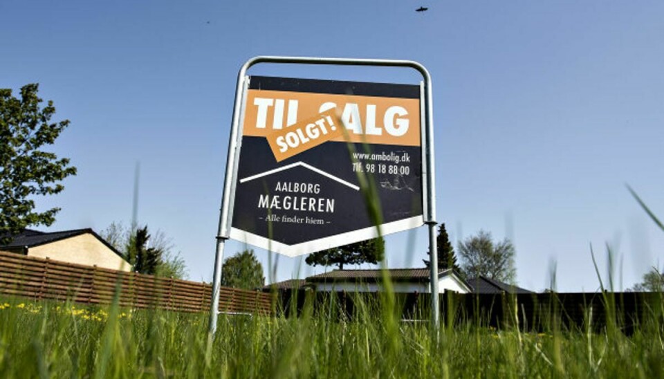 I marts er der solgt 7421 huse i Danmark. Det er rekord for antallet af hushandler. (Arkivfoto) Foto: Henning Bagger/Scanpix
