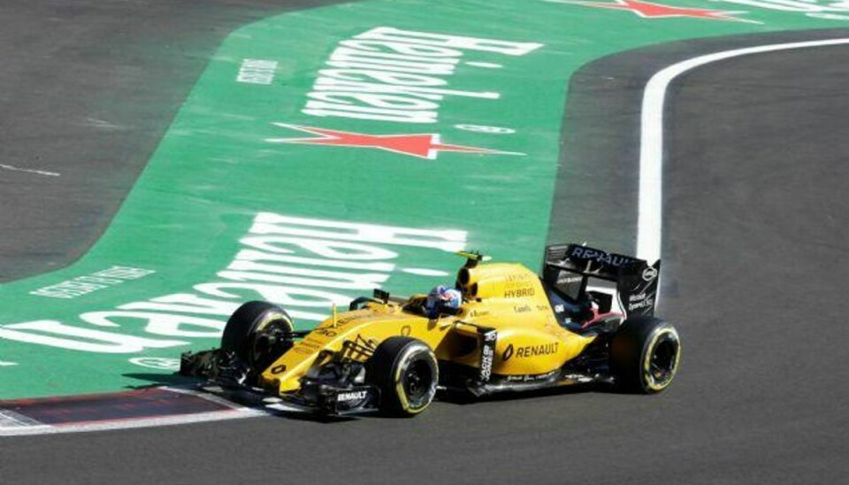 Renaults Jolyon Palmer misser kvalifikationen før søndagens Formel 1-grandprix i Mexico på grund af et skadet chassis. (Arkivfoto). Foto: Henry Romero/Reuters