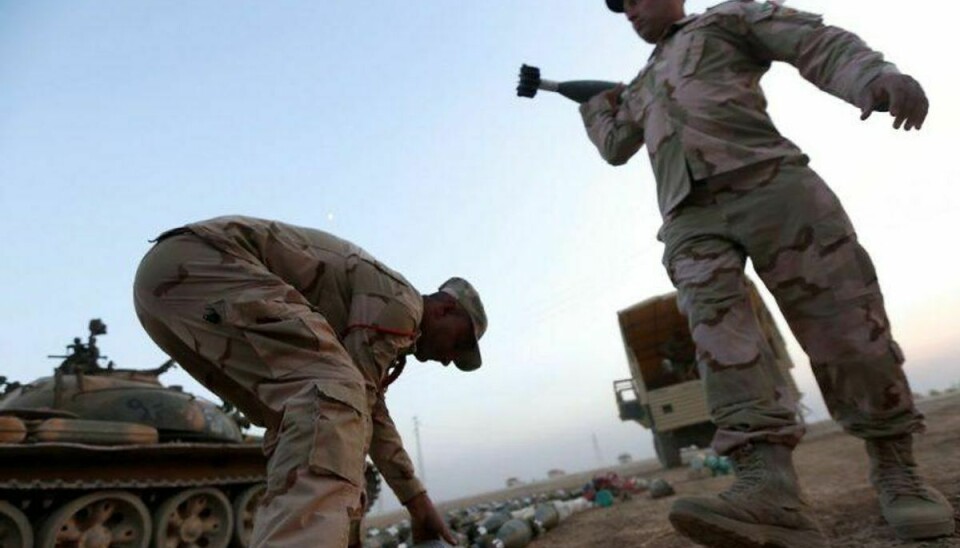 Den irakiske hær har fundet en massegrav med mere end 100 lig syd for Mosul. Foto: SAFIN HAMED/Scanpix.