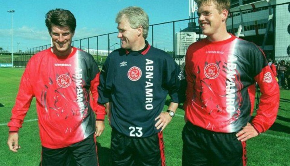 Morten Olsen hentede som træner Michael Laudrup til Ajax i 1997. Sportsligt blev det en succes, men siden blev Laudrup viklet ind i en kompliceret skattesag. Foto: Erik Luntang/Scanpix
