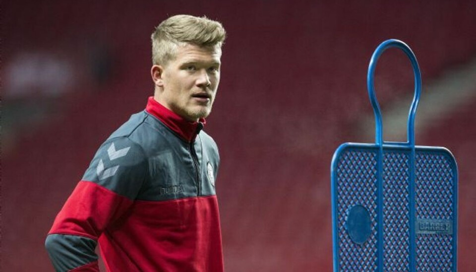 LIVE: Så er det nu, Danmark – vi skal til VM Andreas Cornelius har fået chancen fra start i VM-kvalifikationen hjemme mod Kasakhstan. Foto: Anders Kjærbye/Scanpix