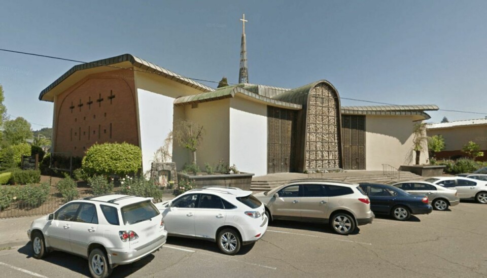 En far druknede sin fireårige datter i St. John the Baptist Catholic Church.Foto: Google Street View
