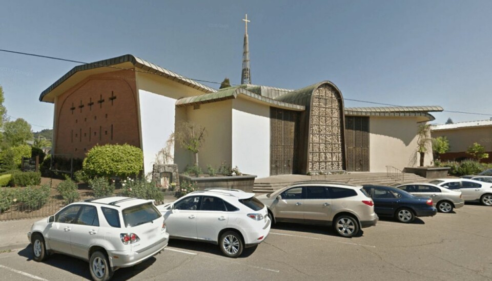 Foto: Google Street View En far druknede sin fireårige datter i St. John the Baptist Catholic Church.Foto: Google Street View