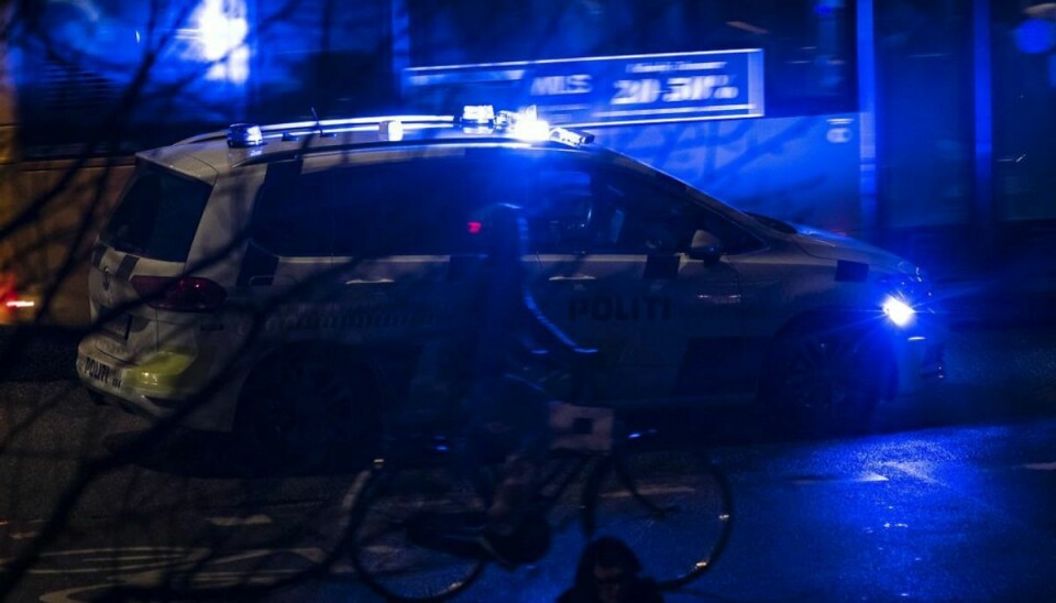 Klokken 02.30 blev bilisten anholdt. Foto: Christian Lindgren/Ritzau Scanpix