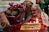 Clare Hollingworth kunne i oktober sidste år fejre sin 105 års fødselsdag. Hun blev kendt som journalisten, der breakene nyheden om Anden Verdenskrig begyndelse. Foto: Anthony Wallace/AFP