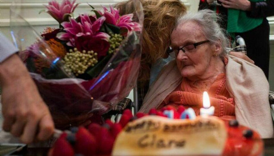 Clare Hollingworth kunne i oktober sidste år fejre sin 105 års fødselsdag. Hun blev kendt som journalisten, der breakene nyheden om Anden Verdenskrig begyndelse. Foto: Anthony Wallace/AFP