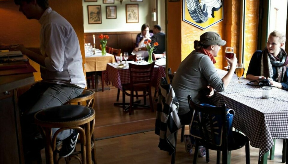 Aarhusiansk restaurant finter regel om bordbestilling. Foto: Scanpix.