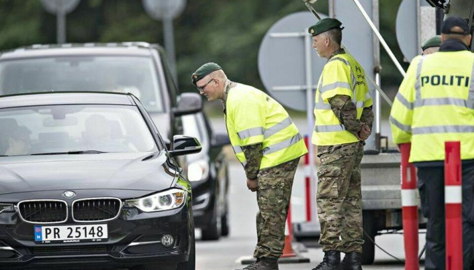 EU-Kommissionen lader Danmark forlænge grænsekontrollen til maj, hvilket Danmark vil gøre brug af. Foto: Claus Fisker/Scanpix