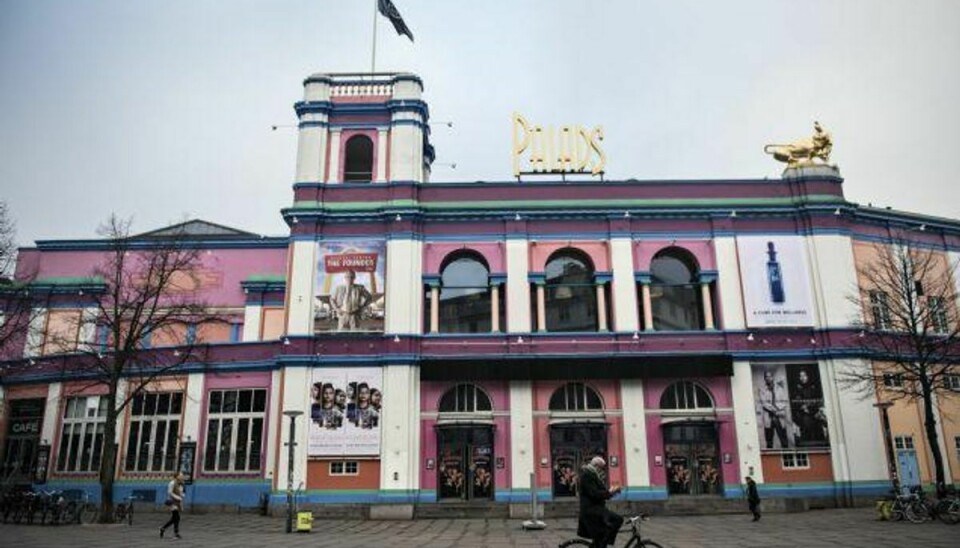 Bygningen, der huser biografen Palads, bliver ikke reddet af Københavns Kommunes teknik- og miljøudvalg. Et konsortium vil rive bygningen ned i et større byggeprojekt. Foto: Ida Guldbæk Arentsen/Scanpix