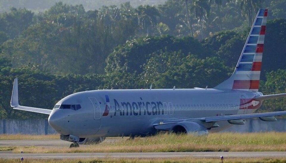 Foto: YAMIL LAGE / SCANPIX 11,7 kilo kokain er blevet fundet på et American Airlines fly.Foto: YAMIL LAGE / SCANPIX