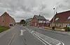 Kvinden og barnet stødte på hinanden i Holbæk. Foto: Google Street View.