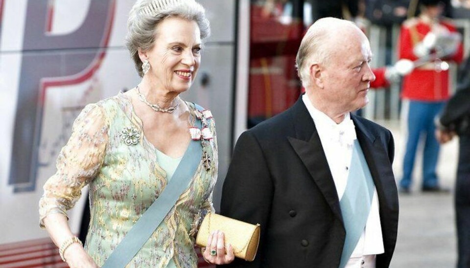 Forberedelserne er i gang: Her skal prins Richard begraves Prins Richard her med sin kone prinsesse Benediktes, skal begraves på tirsdag. Arkivfoto: Casper Christoffersen/Scanpix.