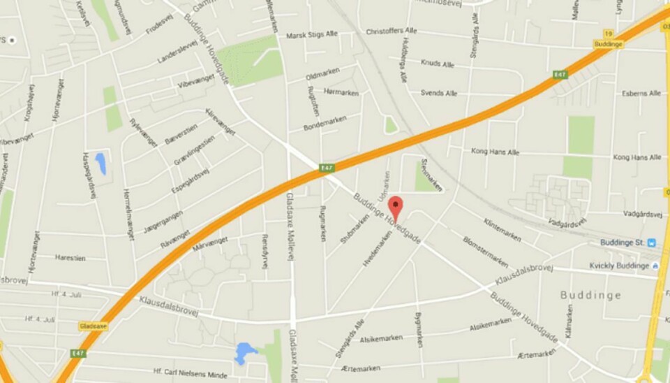 Røvere truede ansatte med en pistol i Buddinge. Foto: Google Maps