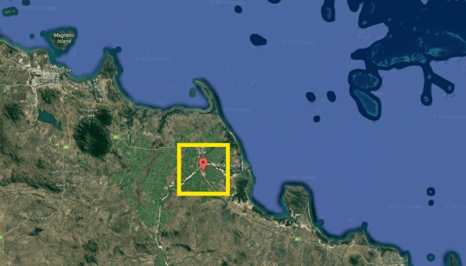 Ulykken er sket syd for byen Home Hills i delstaten Quensland i Australien. Foto: Google Maps