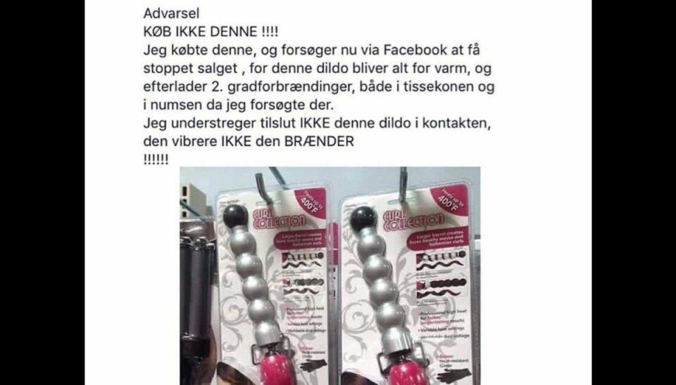 Denne advarsel florerer på Facebook – klik videre for at se hvordan du bruger dette “elektriske apparat”! Foto: FAcebook. Denne advarsel florerer på Facebook – klik videre for at se hvordan du bruger dette “elektriske apparat”! Foto: FAcebook.