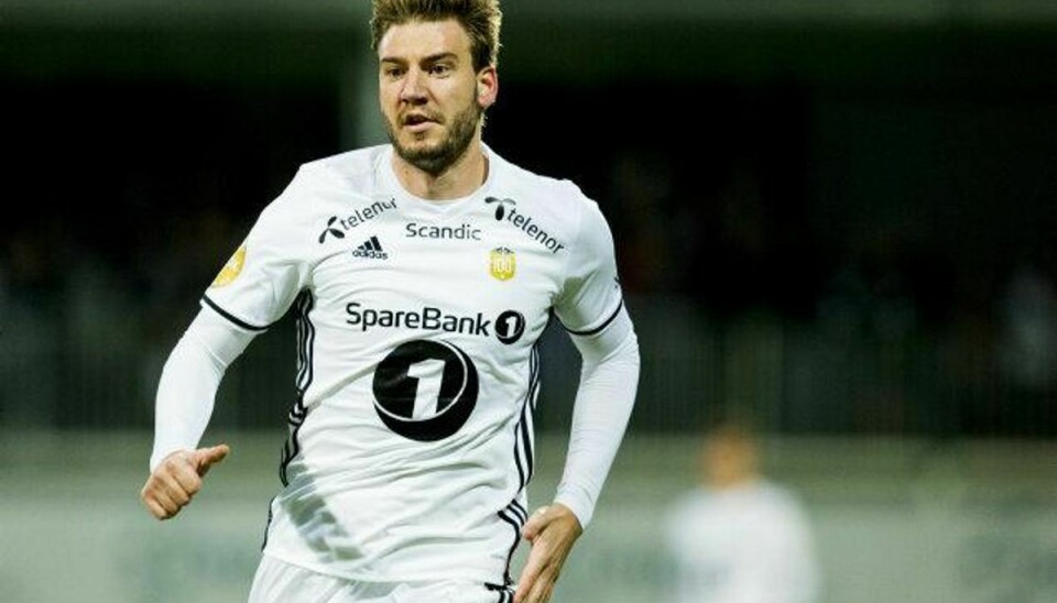 Nicklas Bendtner har fået en fin start i norsk fodbold, men danskeren ville sikkert gerne være lørdagens selvmål mod Molde foruden. (Arkivfoto). Foto: Grøtt, Vegard Wivestad/Scanpix