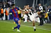Paulo Dybala scorede to gange for Juventus, som tirsdag aften slog FC Barcelona 3-0 i klubbernes første kvartfinalemøde i Champions League. Foto: Stefano Rellandini/Reuters