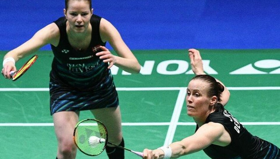 Danskere nedkæmper OL-overkvinder i finale Kamilla Rytter Juhl og Christinna Pedersen måtte slide i tre sæt i finalen i Singapore Open, men det endte med sejr. Arkivfoto. Foto: Justin Tallis/AFP