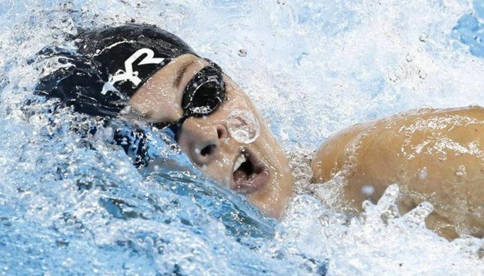Lotte Friis har svømmet på topplan for sidste gang. Foto: Odd Andersen/AFP