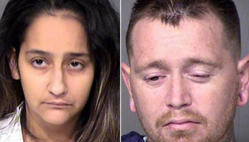 Foto: Maricopa County Sheriff’s Office Wendy (venstre) og Kansas Lavarnia (højre) havde mere travlt med ikke at blive afsløret end at redde deres søn.Foto: Maricopa County Sheriff’s Office