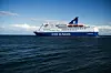En person er tirsdag morgen faldet over bord fra DFDS-færgen Crown Seaways. Foto: Scanpix