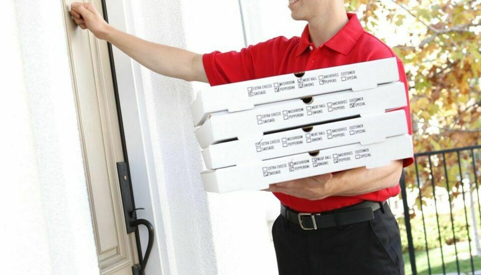 Der ventede pizzabuddet en grim overraskelse bag døren.Arkivfoto: SCANPIX