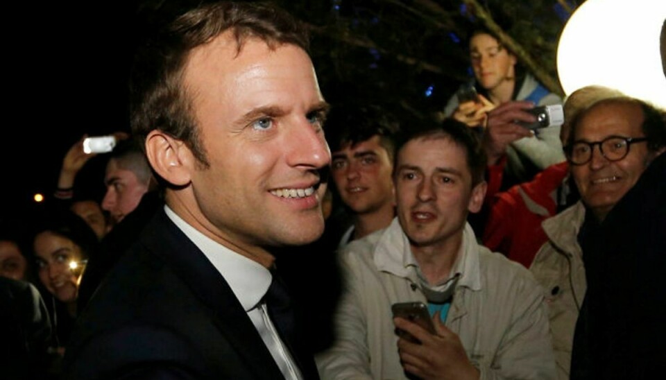 39-årige Emmanuel Macron er søndag blevet valgt som Frankrigs næste præsident. Foto: Regis Duvignau/Reuters