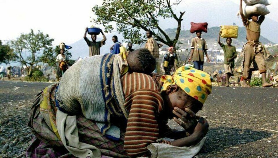 Mere end 800.000 mennesker blev dræbt under det tre måneder lange folkedrab i 1994 i Rwanda. Omkring to millioner blev drevet på flugt. Foto: Ulli Michel/Scanpix