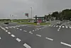 Tankstationen her blev udsat for tyveri og efterfølgende røveriforsøg søndag morgen. Foto: Google Street View.