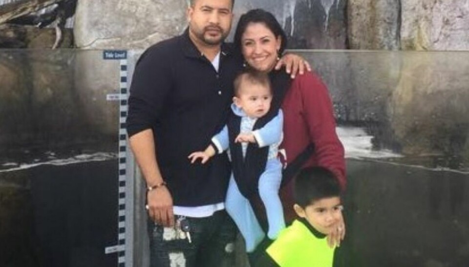 Foto: GoFundMe Martin Galindo sammen med sin familie.Foto: GoFundMe