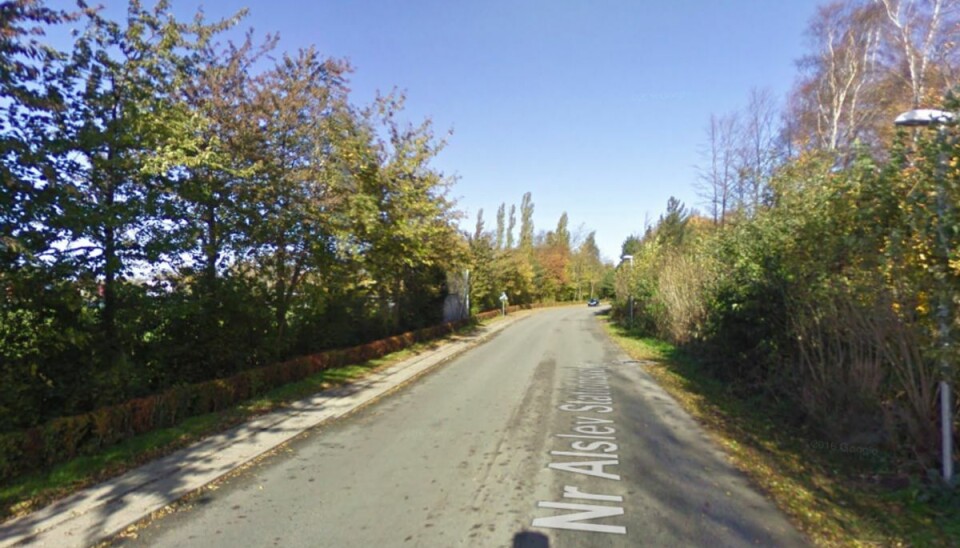 Pige udsat for uhyggeligt overfald: Tre mænd efterlyses Det uhyggelige voldtægtsforsøg fandt sted på Nørre Alslev Stationsvej. Foto: Google Street View