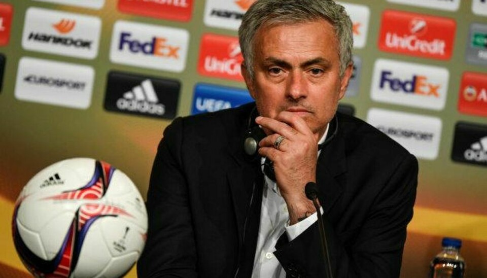 José Mourinho og Manchester United trak det længste strå, da de slog Ajax 2-0 i Europa League-finalen. Foto: Tt News Agency/Reuters