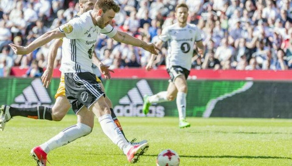 Nicklas Bendtner har scoret fire mål i ti kampe i Norges bedste række i denne sæson. Foto: Ned Alley/Scanpix