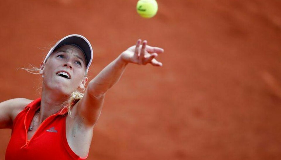Wozniacki var overlegen i sin kamp ved anden runde i French Open. Foto: Christian Hartmann/Scanpix