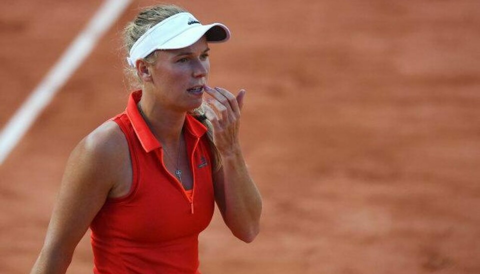 Caroline Wozniacki føler, at hun har leveret god tennis ved French Open, hvor kvartfinalen tirsdag blev endestation for danskeren. Foto: Gabriel Bouys/AFP