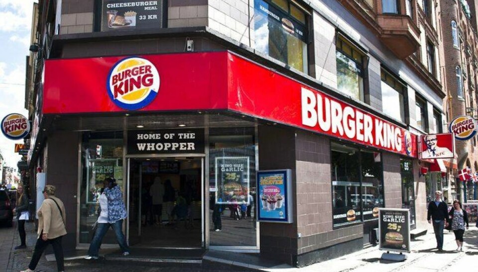Sur smiley og politianmeldelse til Burger Kings danske kronjuvel Fastfood-kæden Burger Kings restaurant, der ligger på hjørnet af Rådhuspladsen og Støget i København, har fåpet en sur smiley og er blevet politianmeldt. Arkivfoto: MORTEN VASSING /Scanpix.