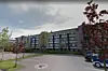 Skyderiet fandt sted ud for disse boligblokke på Nørager i Sønderborg. Foto: Google Street View