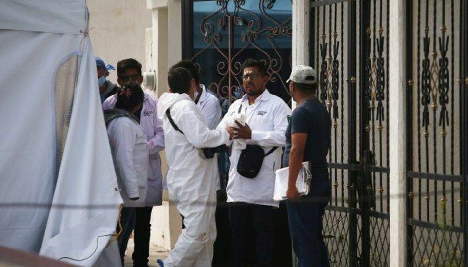 11 personer dræbt ved børnefødselsdag Retsmedicinerne er ankommet til mordstedet, hvor 11 personer er dræbt. Mere end 70 personer bliver dræbt hver dag i Mexico. Foto: Edgard Garrido/Reuters