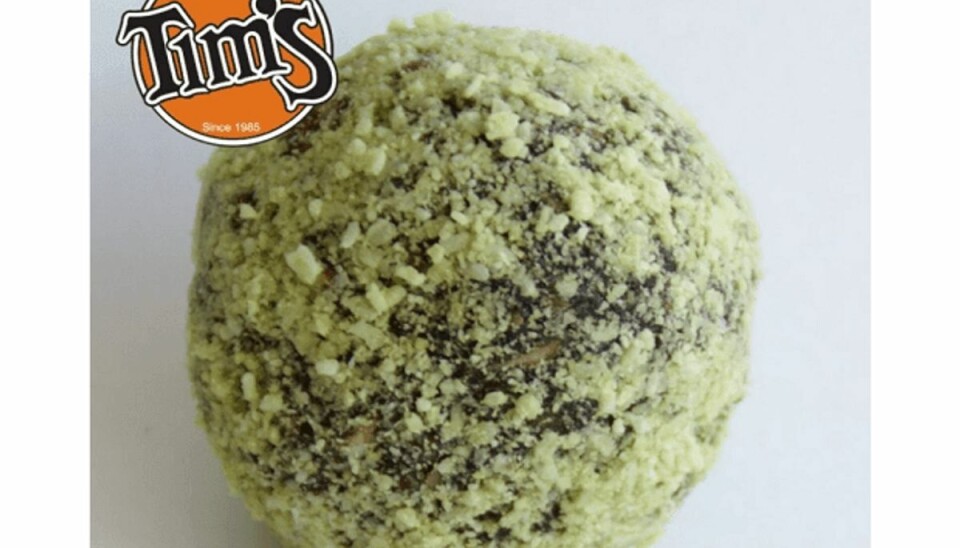 Kager tilbagekaldes på grund af skimmel Raw Balls fra Tim’s Cookies er blevet tilbagekaldt på grund af skimmel. Foto: Fødevarestyrelsen/Tim’s Cookies.
