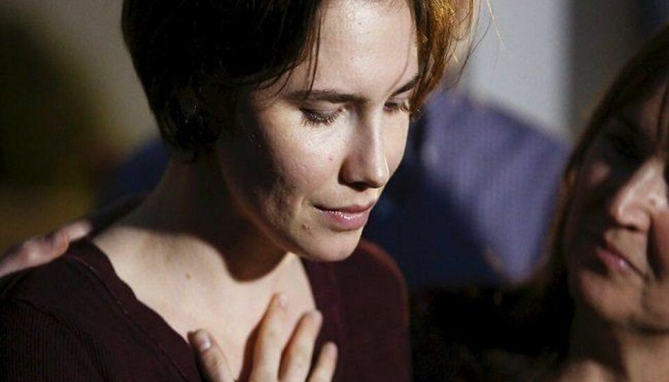 Sådan ser Amanda Knox ud i virkeligheden. Foto: Jason Redmond/Scanpix. Sådan ser Amanda Knox ud i virkeligheden. Foto: Jason Redmond/Scanpix.