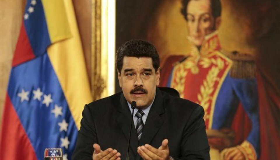 Store spareplaner: Venezuela skifter tidszone Venezuelas præsident, Nicolas Maduro, vil ændre landets tidszone for at spare på strømmen. Foto: Handout/Reuters