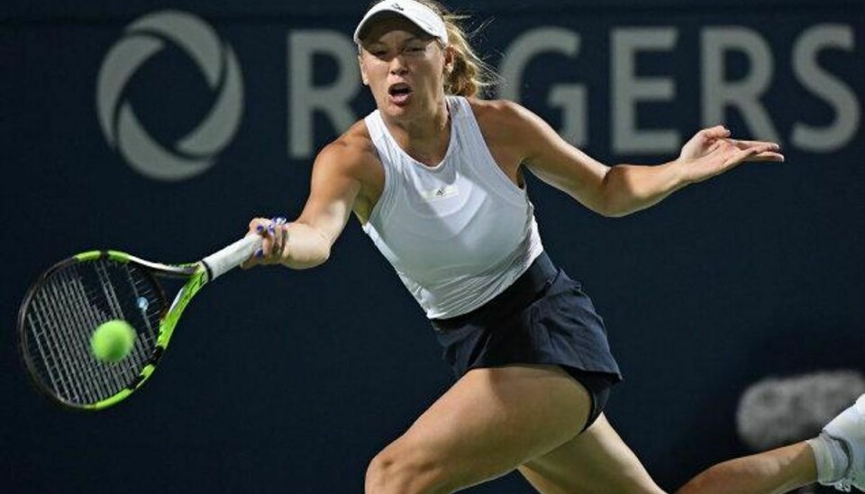Caroline Wozniacki fik en forrygende start på Rogers Cup i Toronto. I tredje runde kan hun se frem til en noget sværere modstander. Foto: Gerry Angus/Scanpix