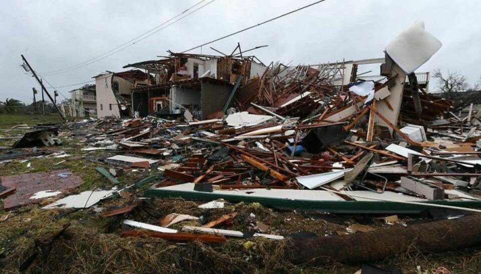 Huse blev flået i stykker af den kraftige vind, da orkanen Harvey gik i land i Texas. Billeder fra områderne vidner om skader af et gigantisk omfang. Du kan se mange flere billeder af de massive ødelæggelser i galleriet her. Foto: MARK RALSTON