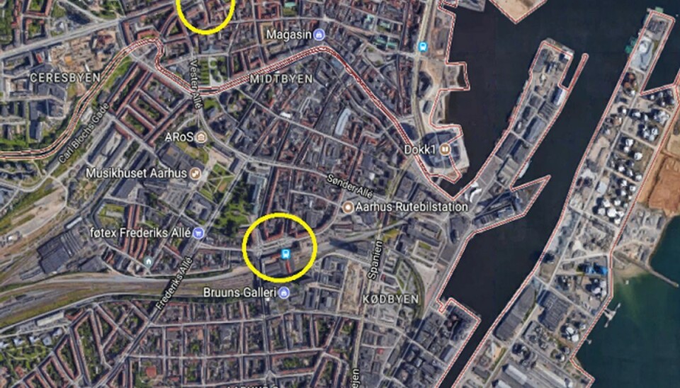Krænkeren opererer fra midtbyen omkring Banegården og Vesterbro Torv. Foto: Google Maps. Krænkeren opererer fra midtbyen omkring Banegården og Vesterbro Torv. Foto: Google Maps.