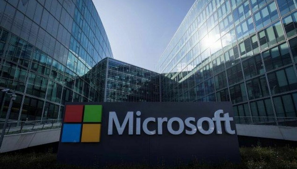 Microsoft har mandag oplevet et stort nedbrud, der har ramt de to gratis mailtjenester Outlook og Hotmail. Foto: Lionel Bonaventure/AFP