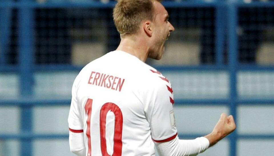 Eriksen fortsætter fantastisk målstime og sikrer dansk sejr i Montenegro Christian Eriksen spillede en hovedrolle i aftenens kamp. Foto: Scanpix/Stevo Vasiljevic