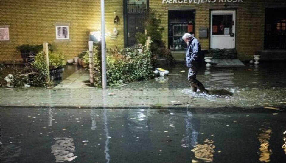 Få anmeldelser om skader efter historisk stormflod Torsdag middag slog Stormrådet fast, at der var stormflod i dele af landet, og ramte fra de områder kan dermed søge erstatning for skaderne. Foto: Ólafur Steinar Gestsson/Scanpix