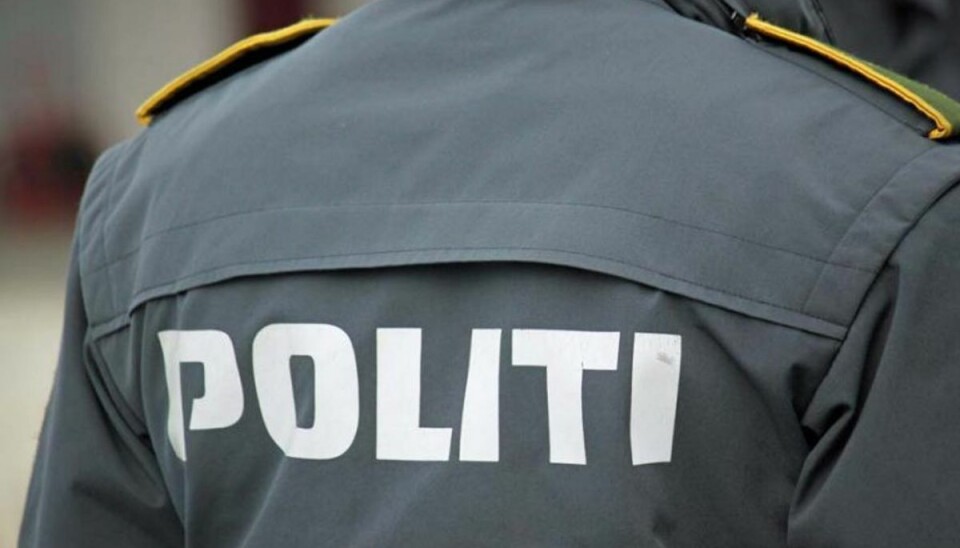 Politiet fik pludselig meget travlt. Foto: Elo Christoffersen.